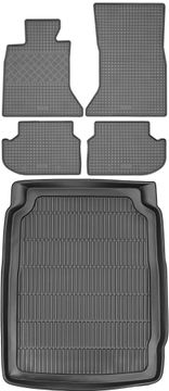 BMW 5 F10 Sedan od 2014-2017r. Set - gumene prostirke za automobil + mata za prtljažnik