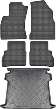 Opel Combo D od 2012. do 2017. - Set gumeni tepisi za automobil + mata za prtljažnik