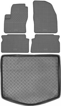 Ford C-Max Minivan od 2003-2010. ZESTAW - gumeni podmetači za automobil + podmetač za prtljažnik