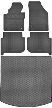 VW Touran I minivan od 2003-2015. Set - gumirani podmetači za automobil + podloga za prtljažnik