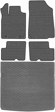 Dacia Duster I SUV od 2010-2013. Set – gumeni podmetači za automobil + tepih za prtljažnik