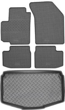 Suzuki Swift III Hatchback od 2008-2010, komplet - gumeni podmetači za automobil + tepih za prtljažnik