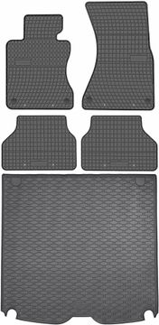 BMW 5 E61 karavan od 2004-2010. Set - gumeni podmetači za automobil + tepih za prtljažnik