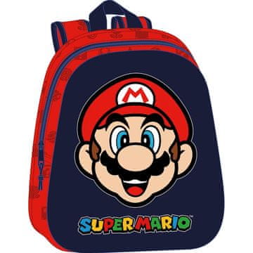 Northix Super Mario Bros 3D ruksak, veličina 33 cm, dječja školska torba