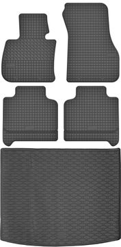 BMW 2 F45 monovolumen od 2014-2021. Komplet - gumeni podmetači za automobil + tepih za prtljažnik