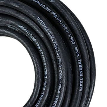 Crijevo za hlađenje i toplu vodu DN6,3 6 bara / 0,6 MPa 120°C 20 m Premium HYDRAL