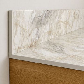 HPL kupaonska radna ploča za ormarić 100 cm 100,5 x 46 cm Breccia s pločom 12 cm