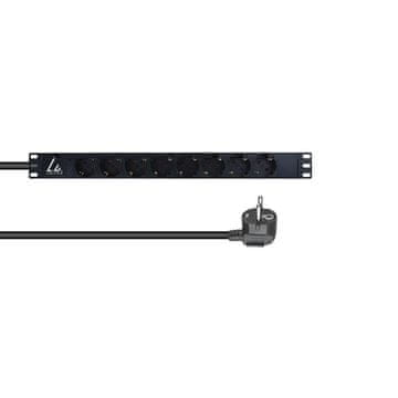 LVR-3MSCH PDU 8-utičnica 1U crna