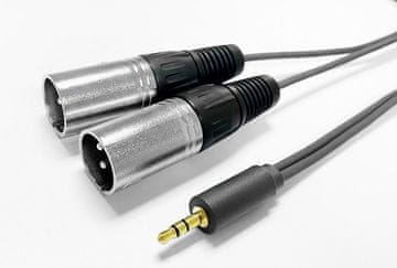 Vivolink 3,5 mm - 2x XLR M/M kabel 2 m