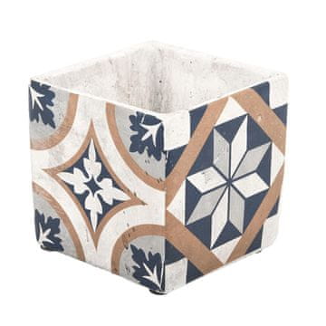 Esschert Design Betonowa doniczka Azulejos 13 cm