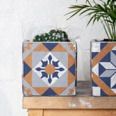 Esschert Design Betonowa doniczka Azulejos 11cm
