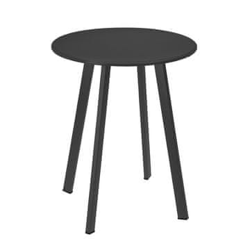 Stolik metalni okrugli sivi mat 40 cm
