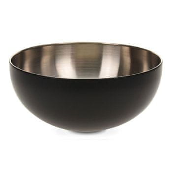 Excellent Houseware Misa patera od nehrđajućeg čelika, crna, 24 cm