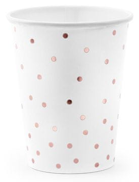 Šalice Kropki, bijele, 260 ml, 6 kom.