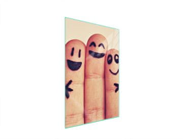 STAKLENA DASKA ZA REZANJE 35x52 Smile