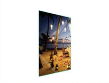 STAKLENA DASKA ZA REZANJE 35x52 Beach