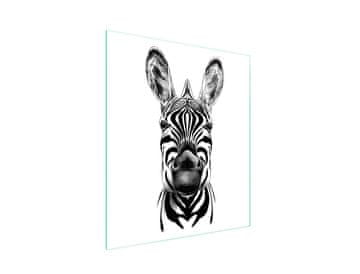 STAKLENA DASKA ZA REZANJE 45x52 Zebra