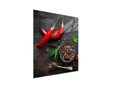 STAKLENA DASKA ZA REZANJE 45x52 Chili