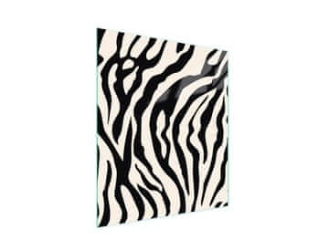 STAKLENA DASKA ZA REZANJE 45x52 Zebra