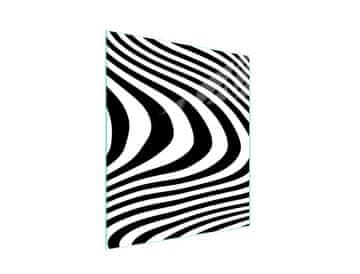 STAKLENA DASKA ZA REZANJE 45x52 Zebra