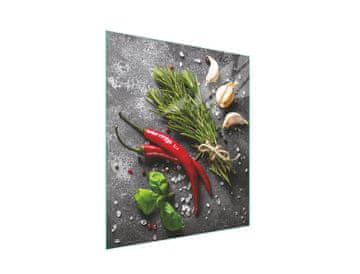 STAKLENA DASKA ZA REZANJE 45x52 Chili