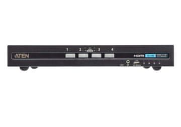 Aten CS1184H4C KVM preklopnik crne boje