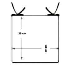 Adjustoform Jastuk za stolicu DUO 38x38 boje meda