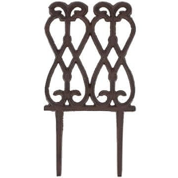 Esschert Design Płotek ogrodowy żeliwny u styl