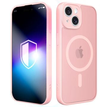 3M Apple iPhone 15 - 3mk Misty MagCase roza