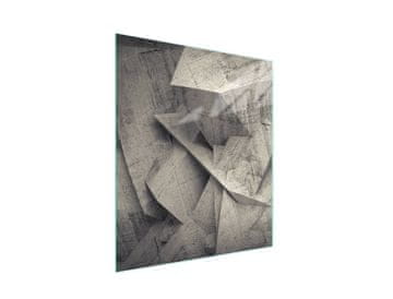 STAKLENA DASKA ZA REZANJE 45x52 Rock