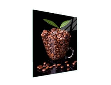 STAKLENA DASKA ZA REZANJE 45x52 Kava