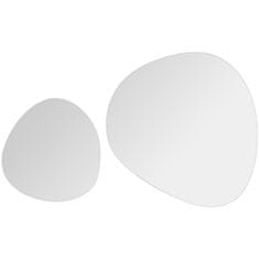 5Five® Zidno ogledalo 2 kom. 30 cm Pebble
