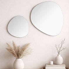 5Five® Zidno ogledalo 2 kom. 30 cm Pebble