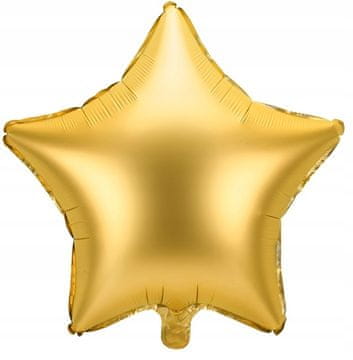 PartyDeco Foil-balnun zvijezda, 48 cm, zlatni