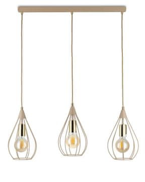 Viseća lampa Noa bež 3xE27 75 cm