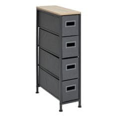 5Five® Polica za kupaonicu 20x75 cm antracitna