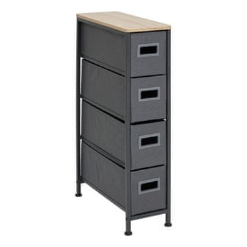 5Five® Polica za kupaonicu 20x75 cm antracitna