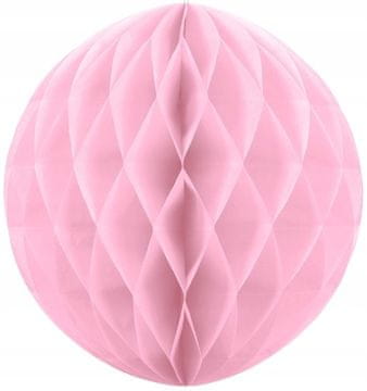 PartyDeco Pamučna kugla od papira, roza, 40 cm, 1 kom.