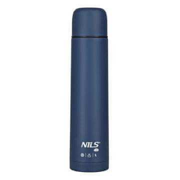 Northix Turistička termosica 1000 ml, plava, izolirana boca