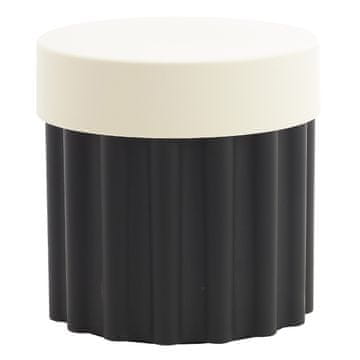 Minimalistički stolić SCOTT crni bež