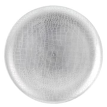 Excellent Houseware Dekorativni srebrni tanjur 33 cm