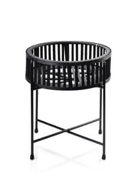 Mondex Stolik kavowy Lucie Black 35 cm