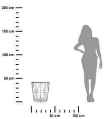 Atmosphera Stolik kawowy Kumi crni 40 cm