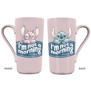 Northix Keramička šalica za kavu ili čaj Stitch & Angel 470 ml
