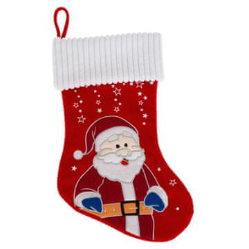 Atmosphera Božićna čarapa Santa Claus crvena