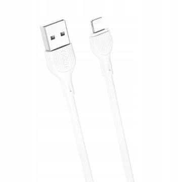 XO NB200 USB - Lightning kabel 2,0 m 2,1 A bijeli