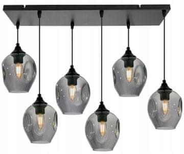 Moderna stropna viseća lampa luster od stakla