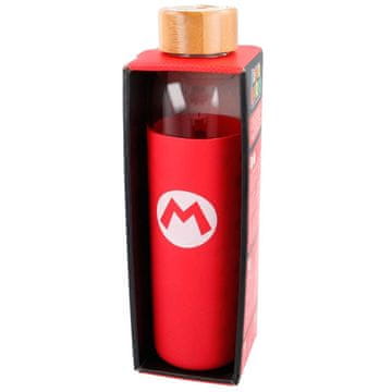 Northix Super Mario Bros silikonski poklopac staklene boce, kapacitet 585 ml