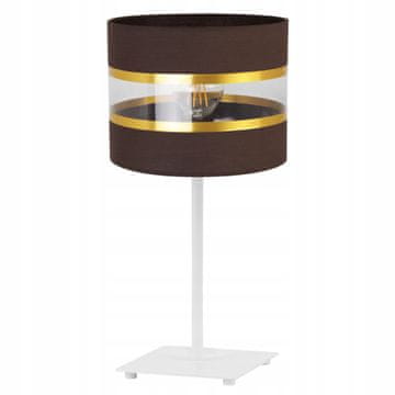 GH NOĆNA STOLIŠNA LAMPA, ELEGANTNI ZLATNI ABAŽUR, 20 CM