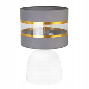 GH NOĆNA STOLIŠNA LAMPA, ELEGANTNI ZLATNI ABAŽUR, 20 CM